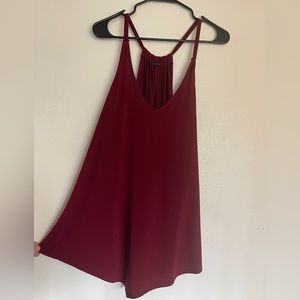 Burgundy Dress Tank Top